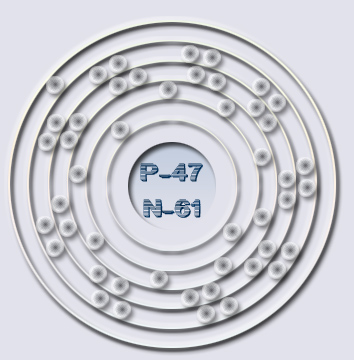 The Silver Atom - 5 Energy Levels - 47 Electrons/Protons The Silver Atom - 5 Energy Levels - 47 Electrons/Protons
